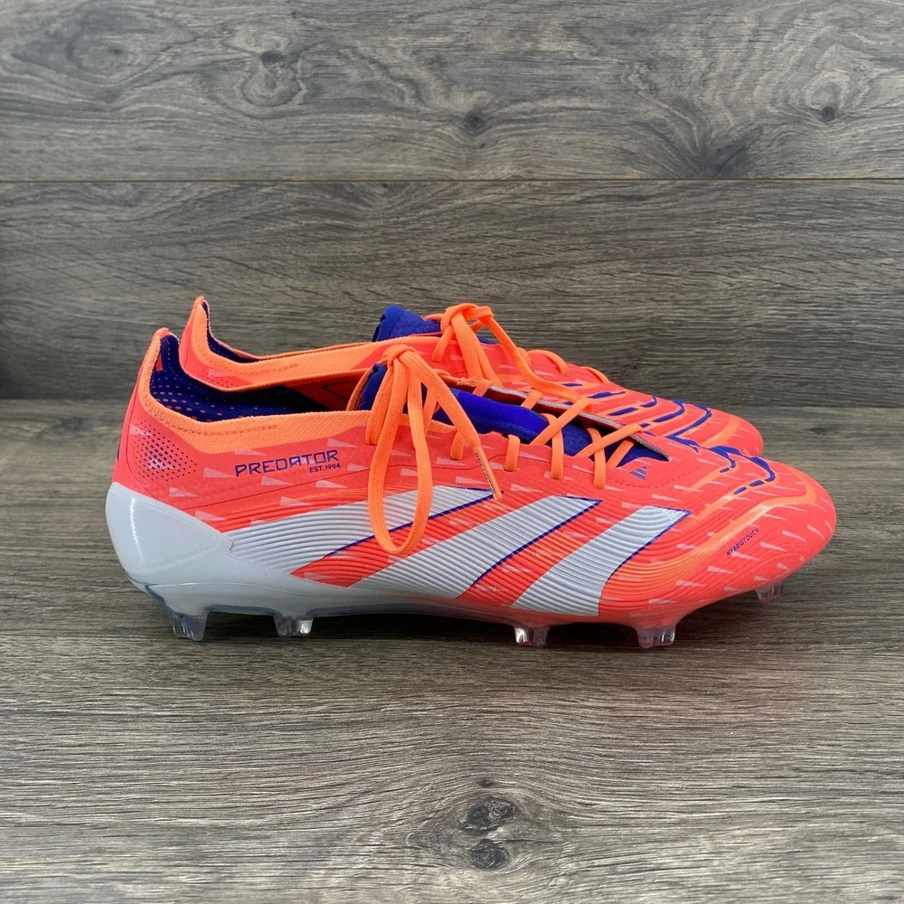 Adidas Predator Elite FG Soccer Cleats Mens 9.5 Solar Red JI1083 Strikeskin
